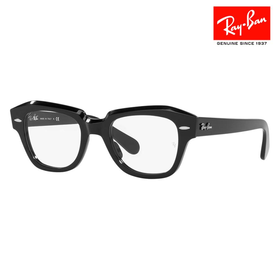 アウトレット レイバン Ray-Ban RayBan RX5486 2000 46 48 STATE STREET スクエア セル ユニセックス 伊達メガネ 眼鏡 | Ray-Ban