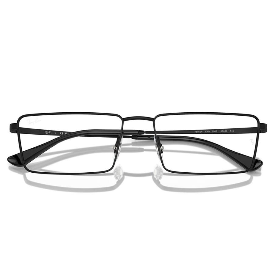 レイバン メガネ フレーム 純正レンズ対応 Ray-Ban RayBan RX6541 2503 56 58 EMY レクタングル メタル 伊達メガネ 眼鏡 | Ray-Ban | 04