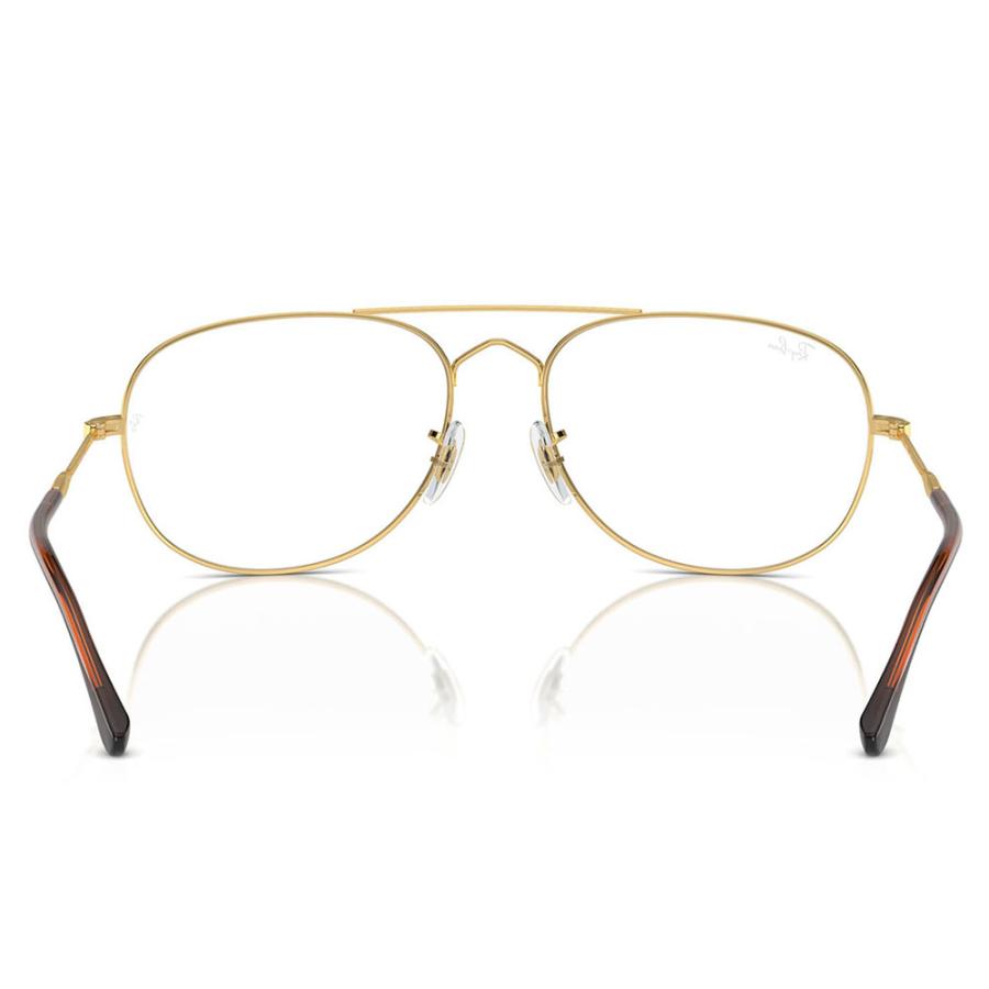 レイバン メガネ フレーム 純正レンズ対応 Ray-Ban RayBan RX3735V 2500 55 57 BAIN BRIDGE ティアドロップ ダブルブリッジ メタル 伊達メガネ 眼鏡 | Ray-Ban | 03