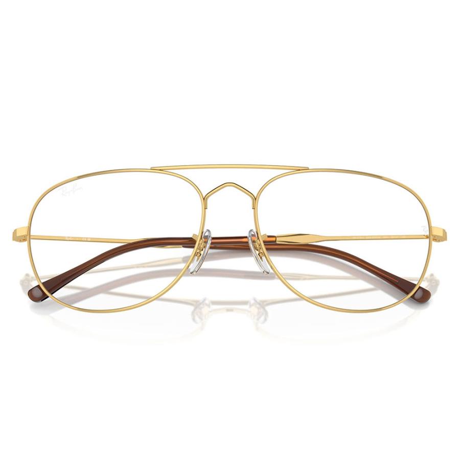 レイバン メガネ フレーム 純正レンズ対応 Ray-Ban RayBan RX3735V 2500 55 57 BAIN BRIDGE ティアドロップ ダブルブリッジ メタル 伊達メガネ 眼鏡 | Ray-Ban | 04