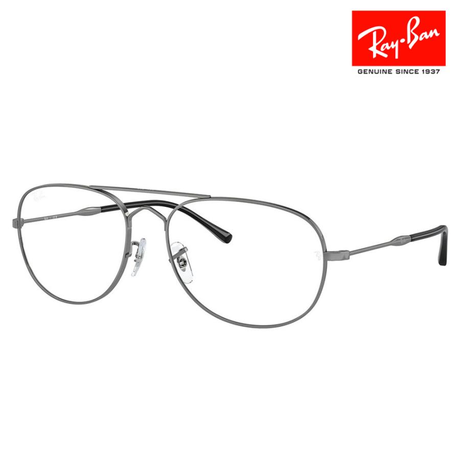 レイバン メガネ フレーム 純正レンズ対応 Ray-Ban RayBan RX3735V 2502 55 57 BAIN BRIDGE ティアドロップ ダブルブリッジ メタル 伊達メガネ 眼鏡 | Ray-Ban