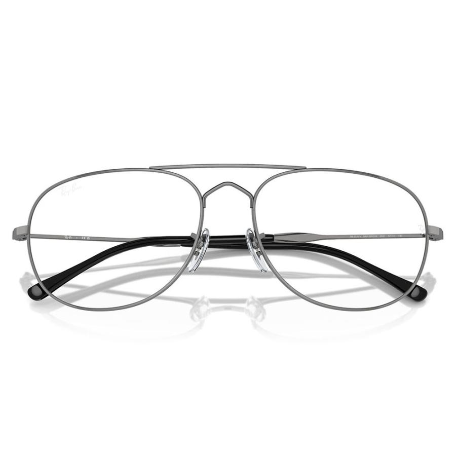 レイバン メガネ フレーム 純正レンズ対応 Ray-Ban RayBan RX3735V 2502 55 57 BAIN BRIDGE ティアドロップ ダブルブリッジ メタル 伊達メガネ 眼鏡 | Ray-Ban | 04