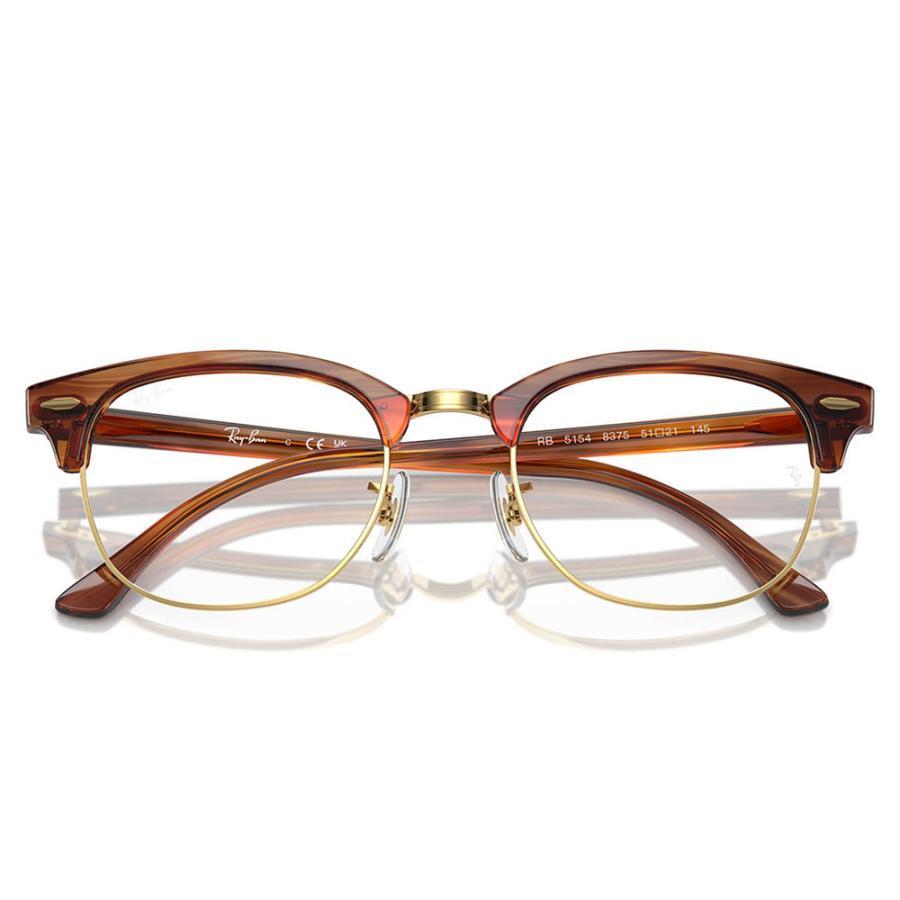 レイバン メガネ フレーム 純正レンズ対応 Ray-Ban RayBan RX5154 8375 51 53 伊達眼鏡 CLUBMASTER クラブマスター メタル サーモント ブロー | Ray-Ban | 04