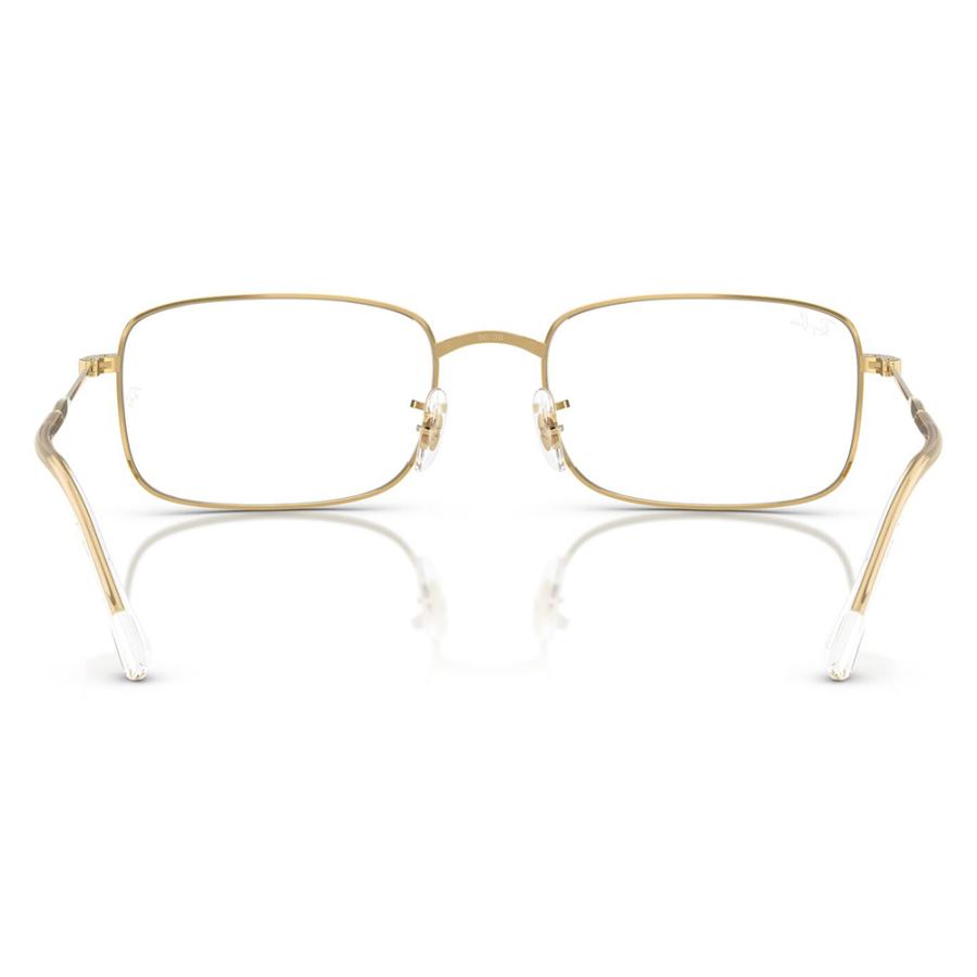 Ray-Ban クリアフレーム 53 イエローレンズ　美品 保証書・純正レンズ付 Ray-Ban（レイバン） RayBan CLUBMASTER クリア×ゴールド メガネ