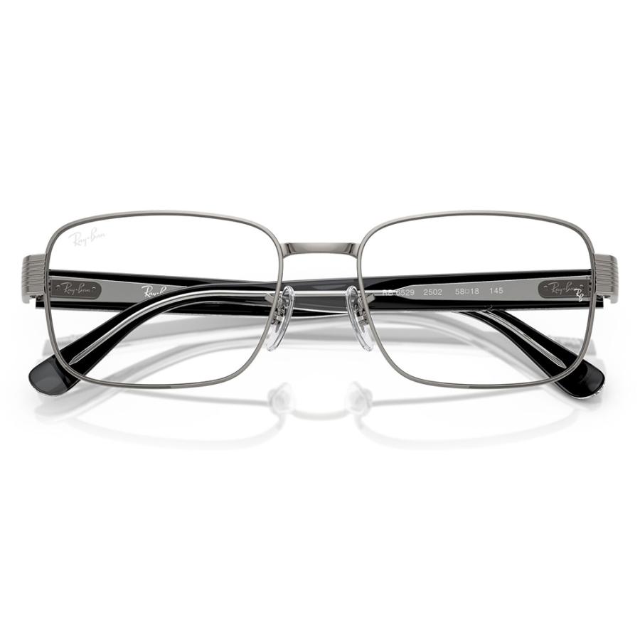 レイバン メガネ フレーム 純正レンズ対応 Ray-Ban RayBan RX6529 2502 54 56  スクエア メタル ユニセックス | Ray-Ban | 04