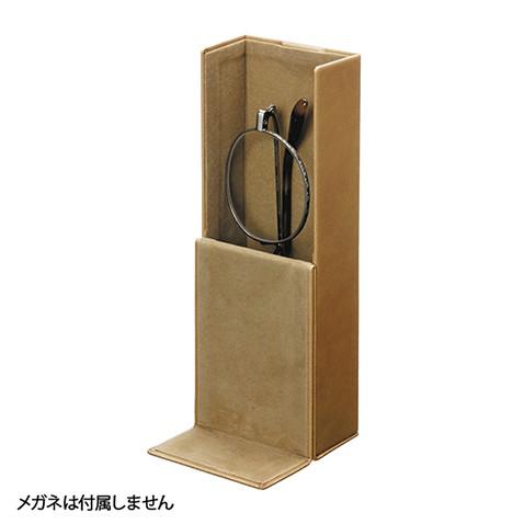 スタンドにもなるメガネケース アイテスト 猫 キャット シンプル 携帯 2WAY スタンド型 ブラウン 茶 眼鏡ケース カミオジャパン クロス付き |  | 01