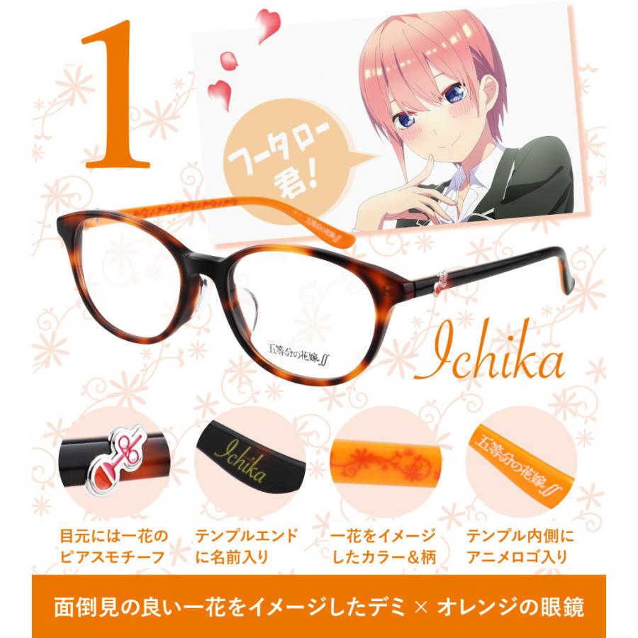 メガネ拭き・ケースなし特価 五等分の花嫁∬ コラボフレーム 中野一花