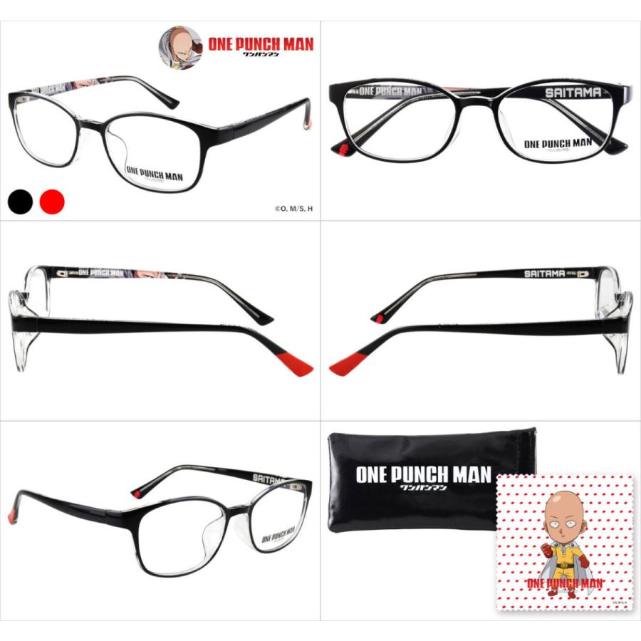 ワンパンマン コラボフレーム サイタマ ジェノス ONE PUNCH MAN SAITAMA GENOS ウェリントン ボストン 伊達メガネ 眼鏡 |  | 02