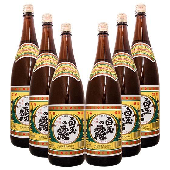 白玉の露 白玉の露(25゜) 1800ml/6本 芋焼酎 魔王 送料無料 : うら