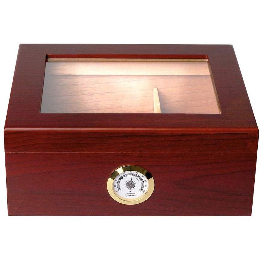 超歓迎 Pipita 葉巻ケース スペイン杉 シガー ヒュミドール 45 本 シガレットケース チェリー材加工 加湿器湿度計付き シガーボックス 収 早割クーポン Zoetalentsolutions Com