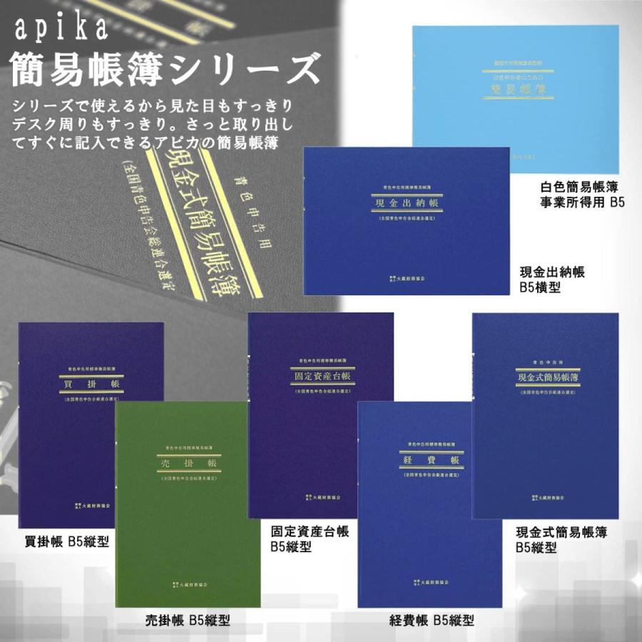 アピカ 簡易帳簿 現金出納帳 B5横型 AO1|urarakastr|04