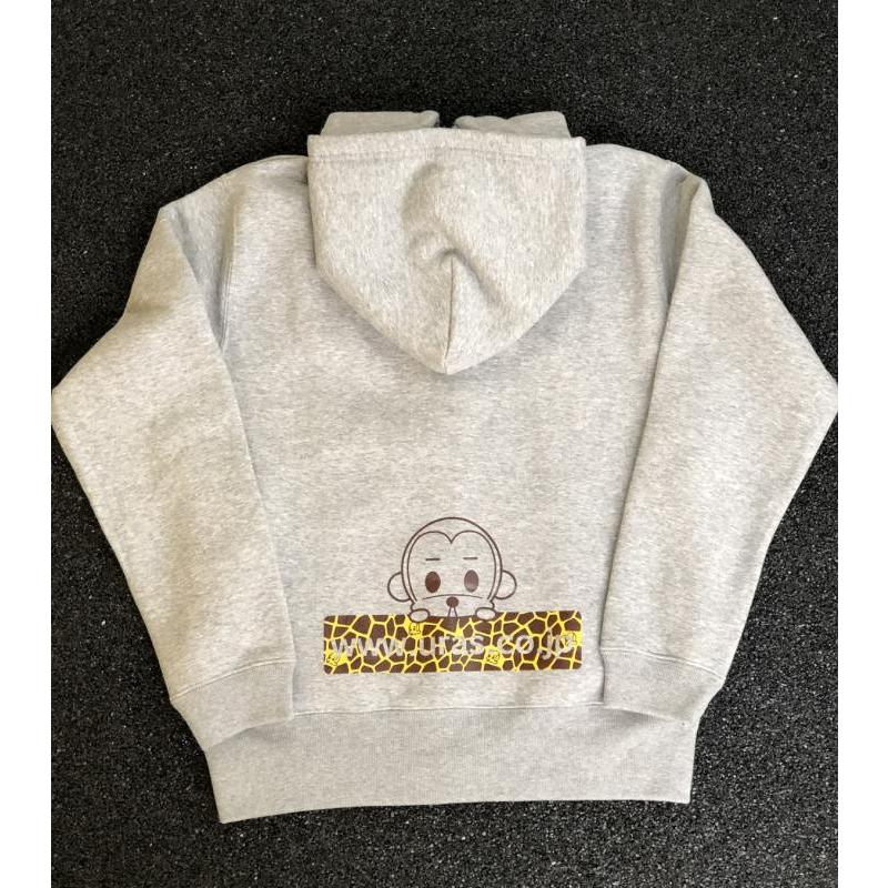 パーカー かわいい グレー 猿 キリン Uras ジップパーカー Uras Official Store 通販 Yahoo ショッピング