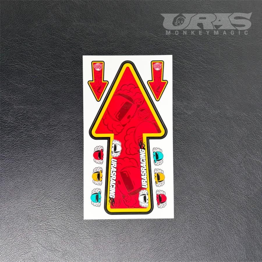 矢印ステッカー　牽引ステッカー　トーイングステッカー　矢印表示　URAS　一枚 |  | 01