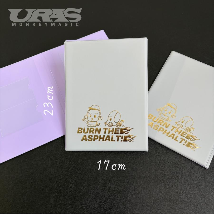 車検証入れ URASRACING コンパクト　サイン可能 グレー 紫　かわいい　かっこいい　URAS　 |  | 02
