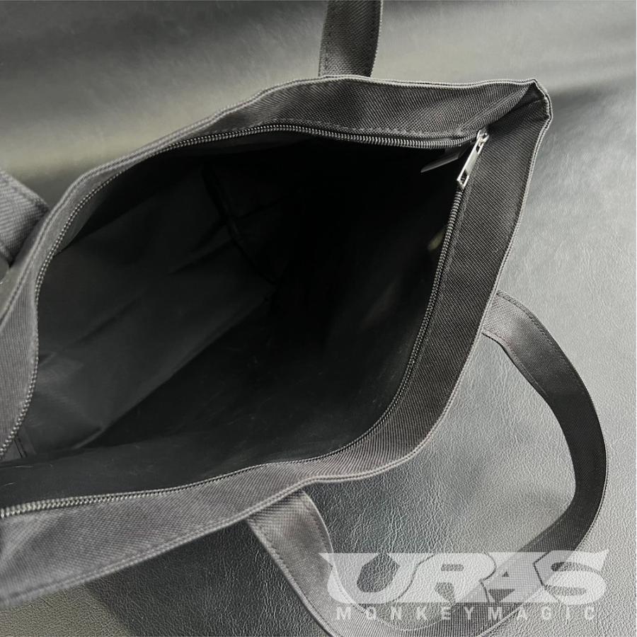 URAS　トートバッグ　ゲーム風　バカチン　BAKACHIN　 黒　エコバッグ　ジップバッグ　　A4 |  | 02