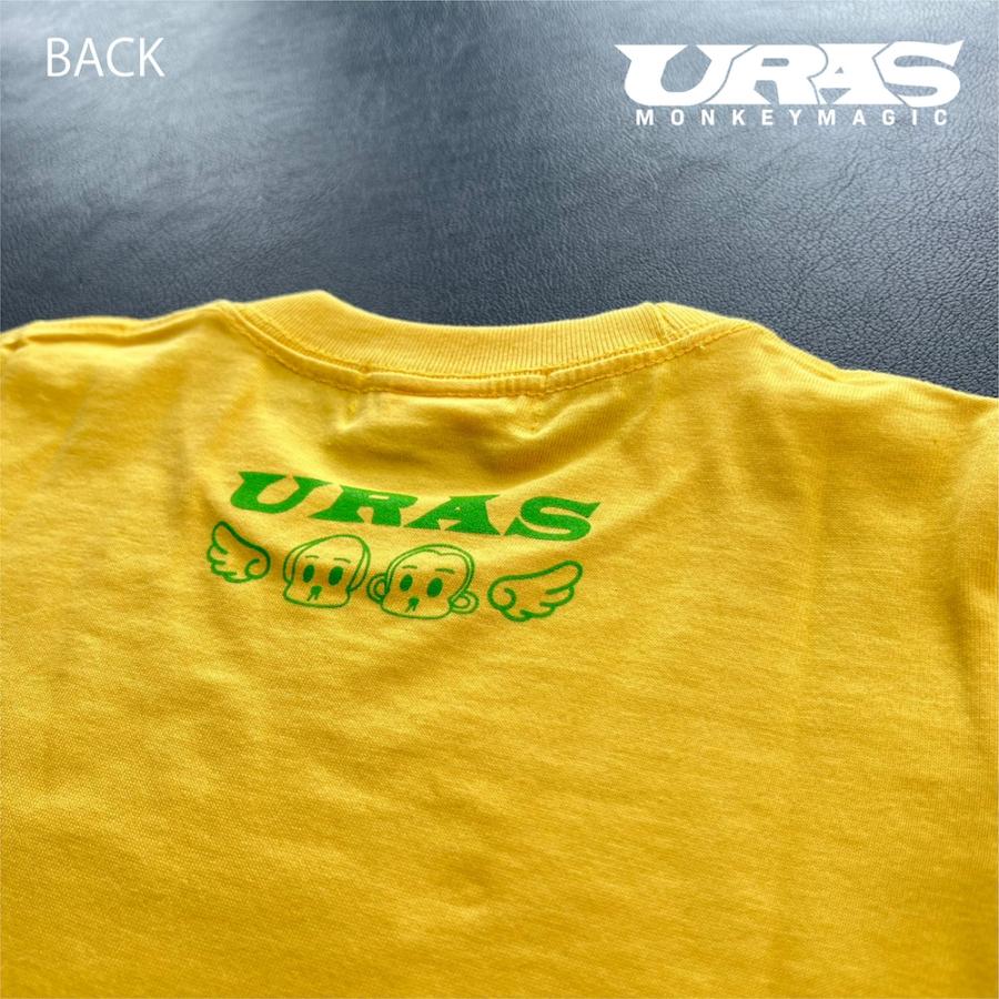 Tシャツ　キッズ　子供　ベビー　黄色　かわいい　博多弁　なんしようと？　URAS　 |  | 04