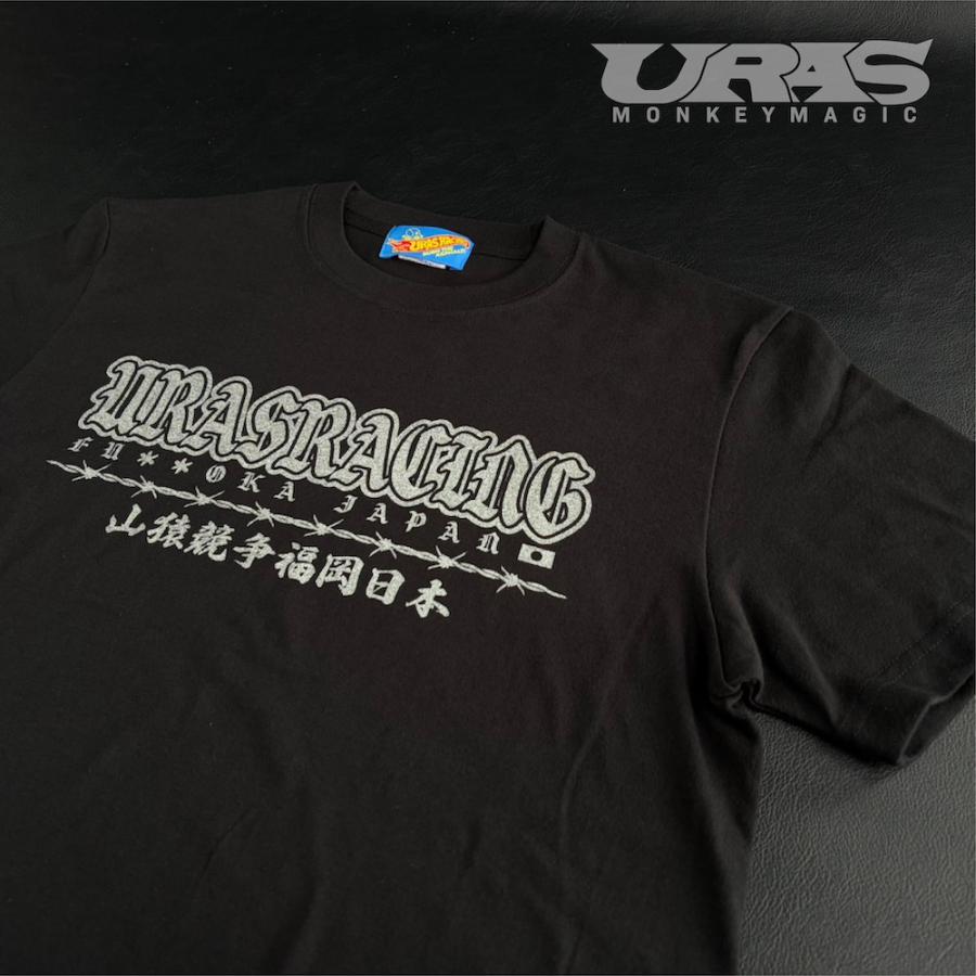 Tシャツ かっこいい　山猿競争　URAS　RACING　黒　URAS |  | 01