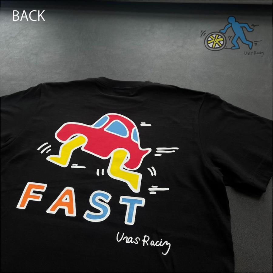 Tシャツ おしゃれ　キース　風　黒　車　カラフル　綿100％　URAS　 |  | 03