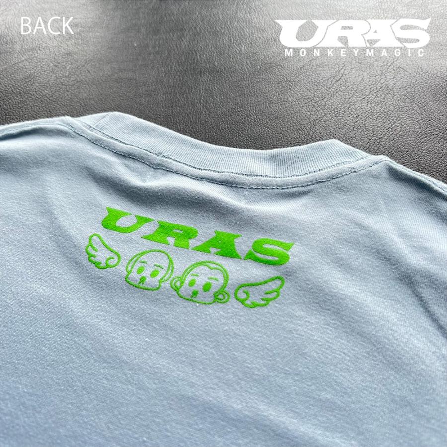 Tシャツ　水色　かわいい　博多弁　なんしようと？　URAS |  | 03