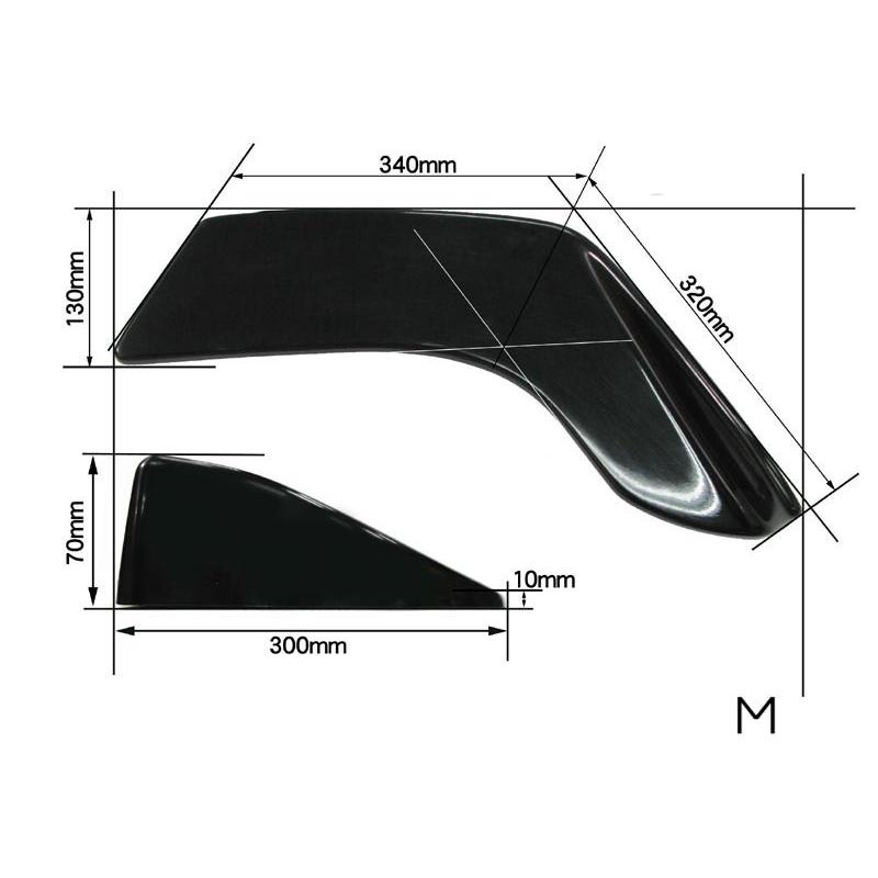 フロントアンダーカナード　Mサイズ　アンダーカナード　FRP 左右セット　URAS エアロ |  | 04