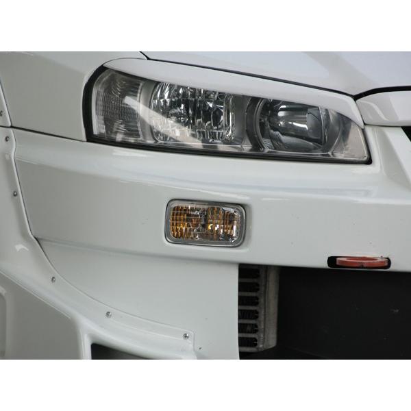 URAS R34 ヘッドライトカバー スモーク 新品 ER34 HR34-