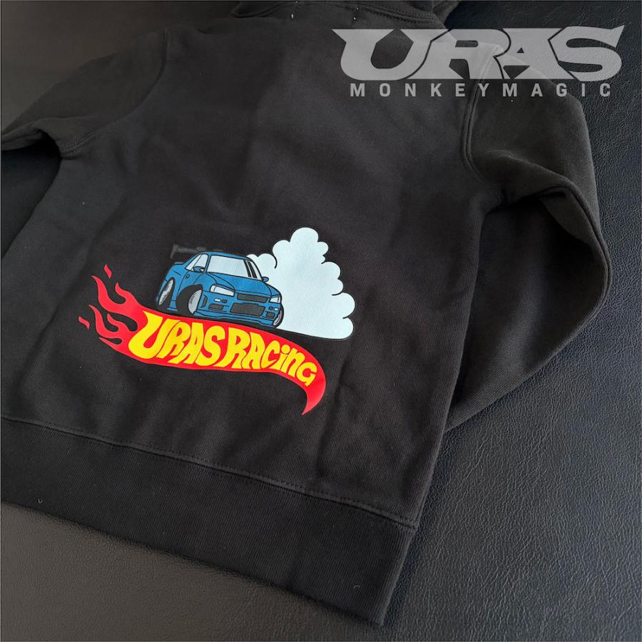 キッズパーカー　R34 イラスト　ミニカー　かっこいい　ドリフト　レース　URAS |  | 01