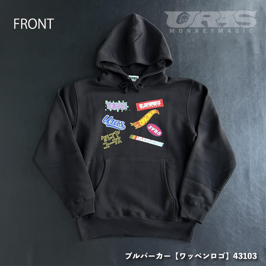 パーカー　ワッペン　いっぱい　かっこいい　ロゴ　ドリフト　車好き　タイヤ　URAS | 