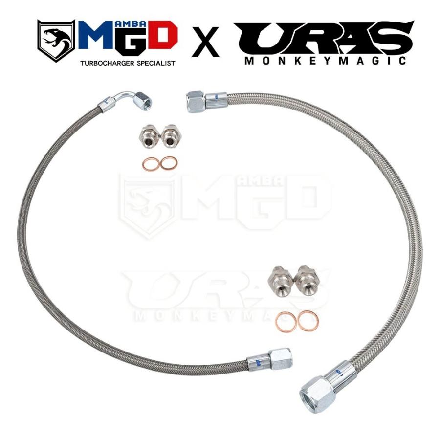 日産 RB26DETT スカイライン GTR（ギャレット GT28##R 搭載）用ターボチャージャー オイル＆ウォーターラインキットMGD |  | 01
