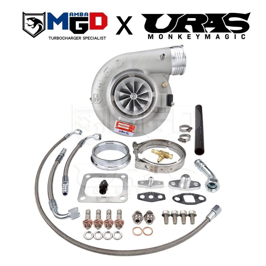 タービン G40-1150 A/R0.85 D5-10 4インチ ボールベアリング ターボチャージャー T4 Vバンドハウジング ターボキット MGD | 