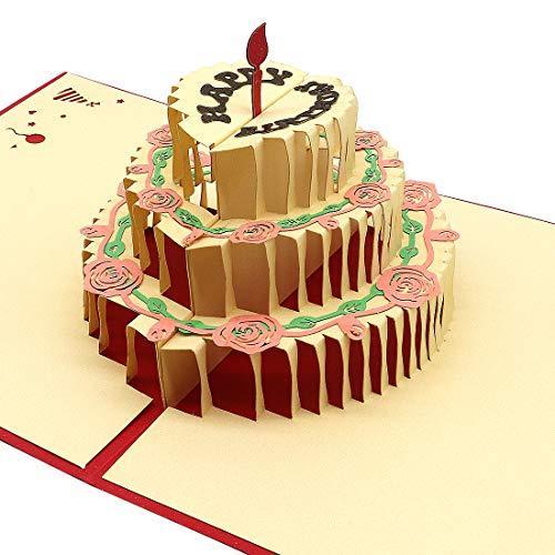 誕生日ケーキ メッセージ カード バースデー 誕生日 グリーディング 飛び出す 切り絵 立体 3d ケーキ ろうそく 赤 結婚祝い カード お祝い 友 S 1210 S Select Store 通販 Yahoo ショッピング
