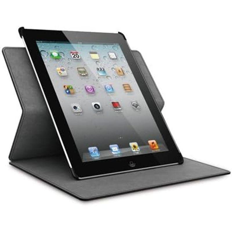 iBUFFALO iPad(Retinaディスプレイモデル対応) フラップがスタンドにも変身可能回転レザーケース ブラック BSIPD12R｜urasoe｜02