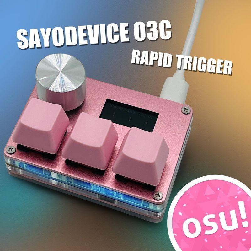 BTXETUEL SayoDevice O3C OSU キーボード ラピッドトリガー BTXETUEL SayoDevice O3C OSU キーボード ラピッドトリガー