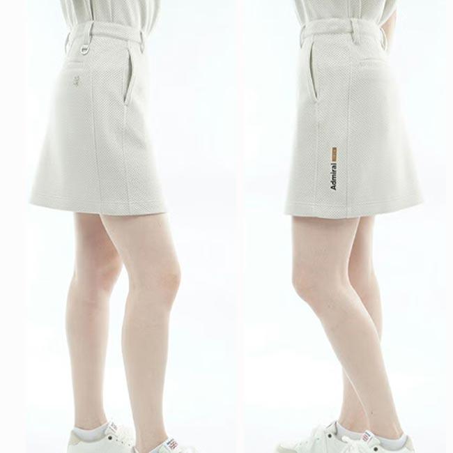 2026年春夏モデル Admiral Golf (アドミラルゴルフ) ビッグメッシュ ダンボールレディススカート 女性用 ゴルフウェア ミニ丈 吸水速乾 ストレッチ ADLA609_3