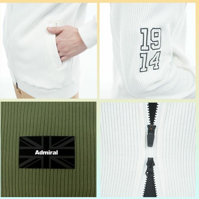 【新品未使用】Admiral GOLF アドミラルゴルフ ニットジャケット L Admiral Golf（アドミラルゴルフ） 【2025年秋冬モデル】 ニットライク