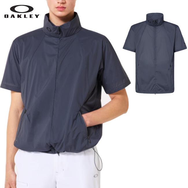 新品 オークリー スカル 春夏ジャケット XL 紺 冷却効果 ストレッチ メンズ OAKLEY（オークリー） 2026年春夏モデル Oakley Skull S/S Airy Wind