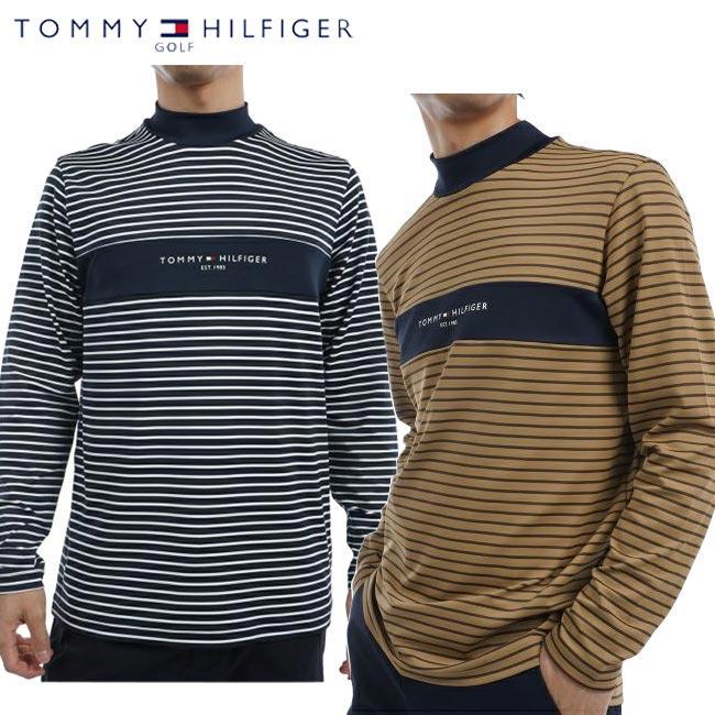 【送料無料】トミーヒルフィガー ゴルフ THMA454 エッセンシャル 長袖 モックネック シャツ【即納】 TOMMY HILFIGER GOLF（トミー ヒルフィガー ゴルフ） 【2024年秋冬