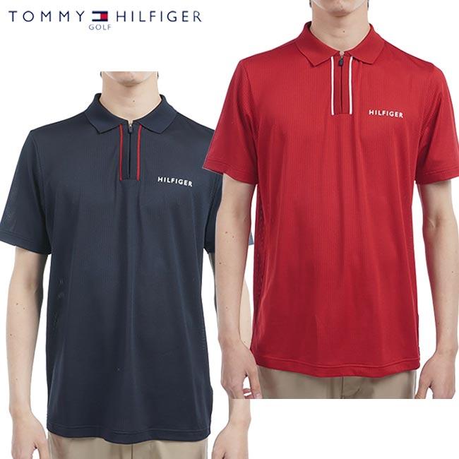 極美品 トミーヒルフィガーゴルフ 2025年 半袖ゴルフポロシャツ LL 速乾 TOMMY HILFIGER GOLF（トミー ヒルフィガー ゴルフ） 【春夏モデル