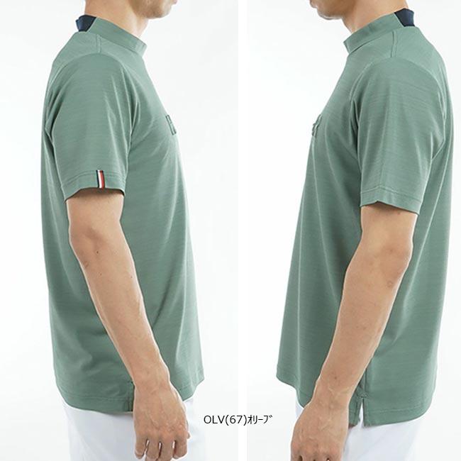 トミーヒルフィガー ゴルフ モックシャツ メンズ 半袖 シャツ モックネック ハイネック 吸水速乾 UVカット ゴルフウェア ブランド 無地 ロゴ 春 夏 秋 THMA532 TOMMY HILFIGER GOLF（トミー ヒルフィガー ゴルフ） 【2025年春夏