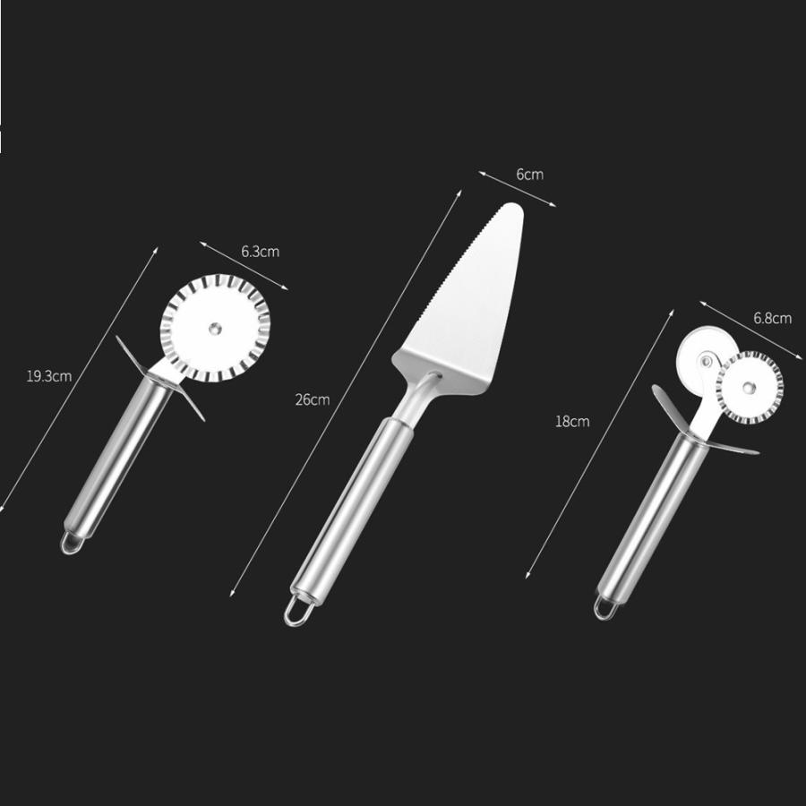 ピザカッター 3本セット ステンレス アウトドア キャンプ ロールカッター キャプテンスタッグ ピザ PIZZA ピザカット バーベキュー