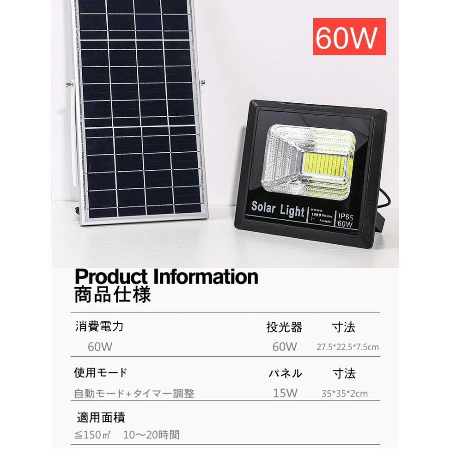 LEDソーラーライト 屋外防水照明 60w 2個セット 太陽光発電  光センサー  防犯 防水 自動点灯  屋外 自転車 駐車場 玄関 廊下 軒先 庭 ガーデン｜urazaki｜16