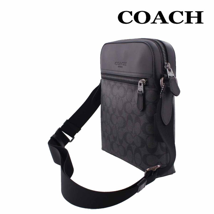 COACH コーチ メンズ バッグ ショルダーバッグ 4010 チャコール COACH コーチ メンズ バッグ ショルダーバッグ 4010 チャコール