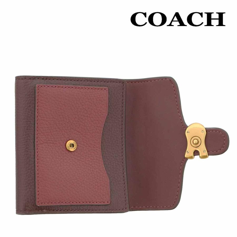 コーチ 財布 二つ折り COACH 76302 ブリックレッドマルチ カラー