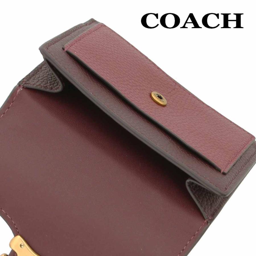 コーチ 財布 二つ折り COACH 76302 ブリックレッドマルチ カラー