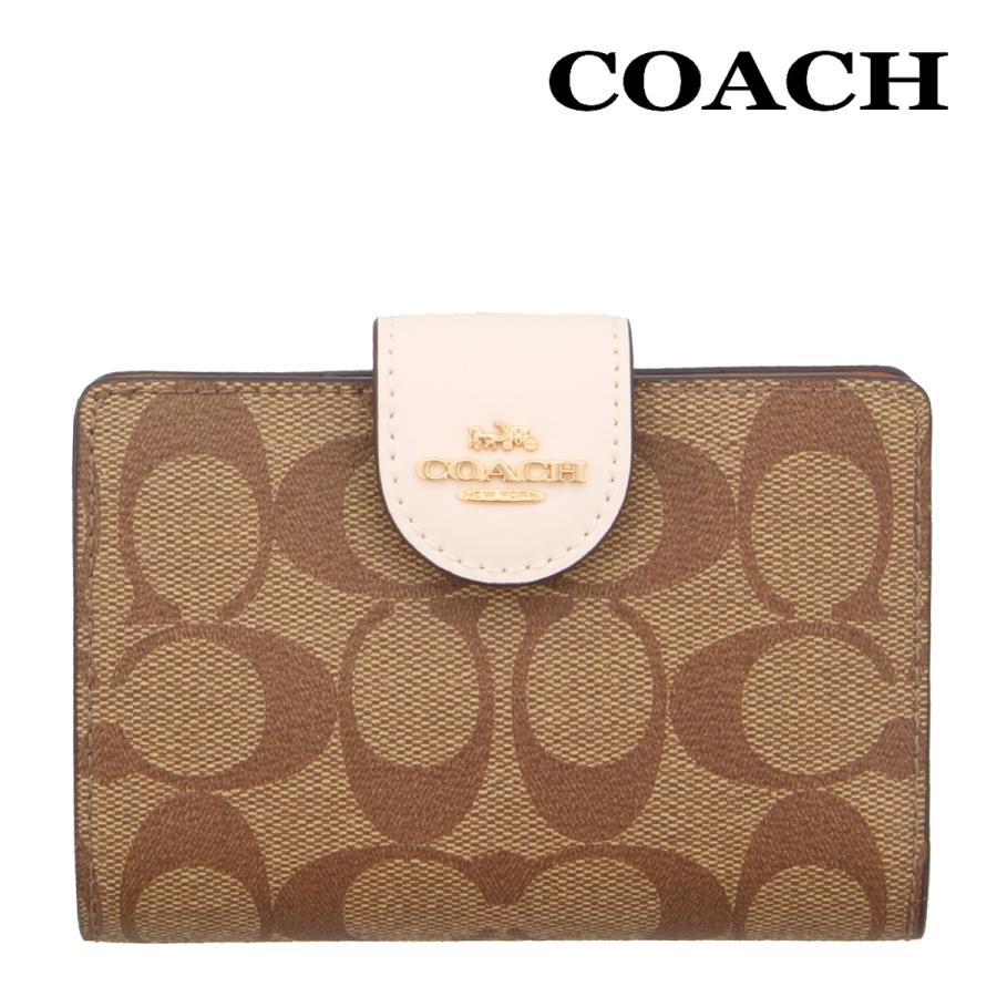 COACH（コーチ） 訳あり/コーチ 財布 二つ折り COACH C0082 カーキ