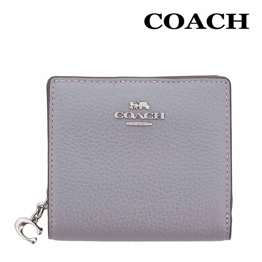 コーチ 財布 二つ折り COACH C2862 グラナイト ペブルド レザー C  
