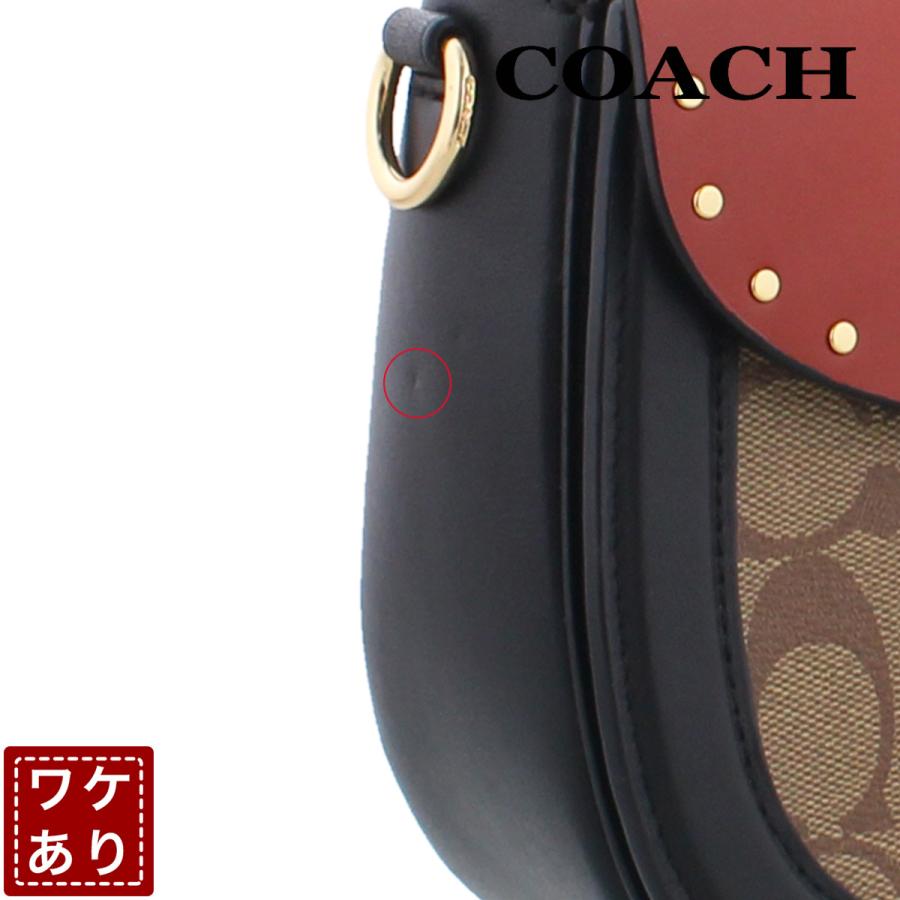 COACH 訳あり/コーチ バッグ ショルダー 2way C3593 カーキ×テラコッタ 【coach】ショルダーバッグ【terracotta multi】