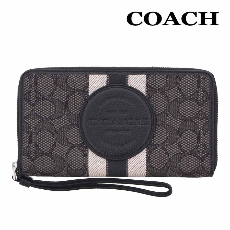 コーチ 財布 長財布 COACH C4110 ブラック×スモークブラックマルチ 