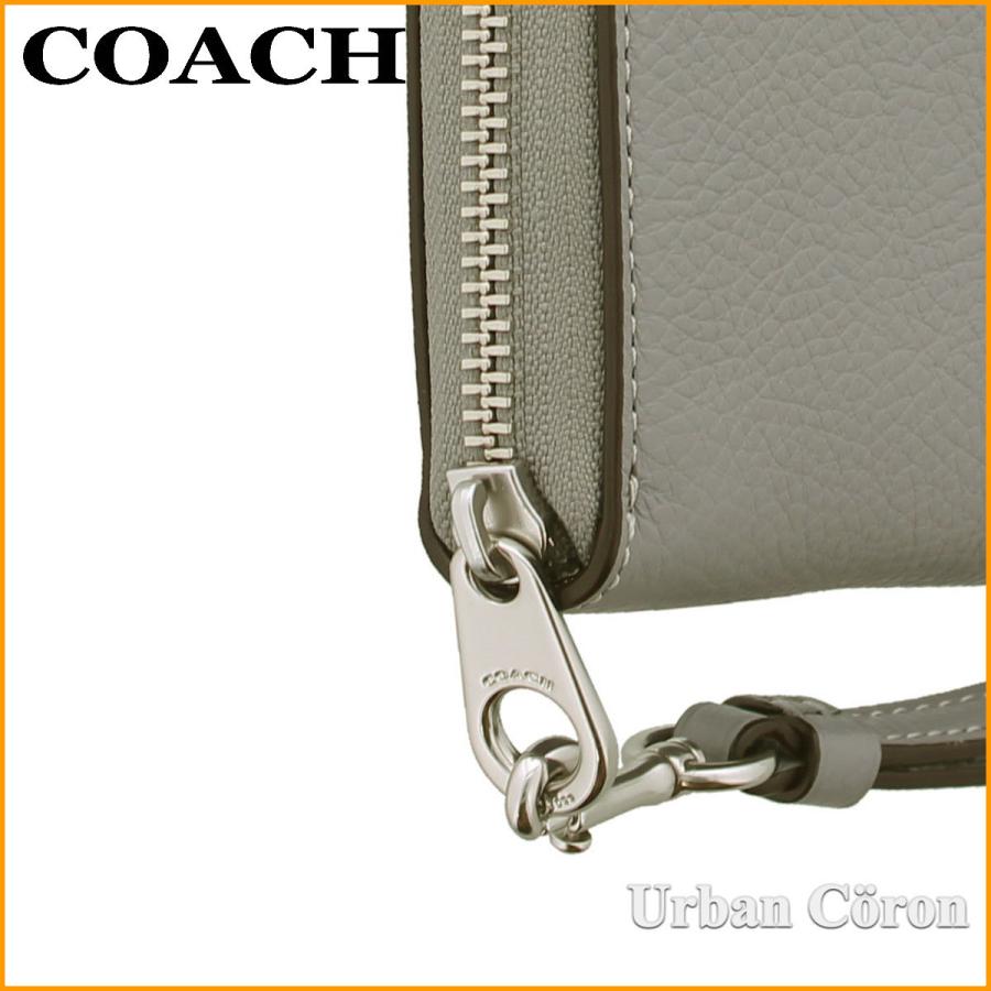 訳あり/コーチ 財布 長財布 COACH C4451 グラナイト ぺプルド レザー ロング ジップ アラウンド ウォレット ストラップ付き SV/E7 アウトレット｜urban-coron｜10