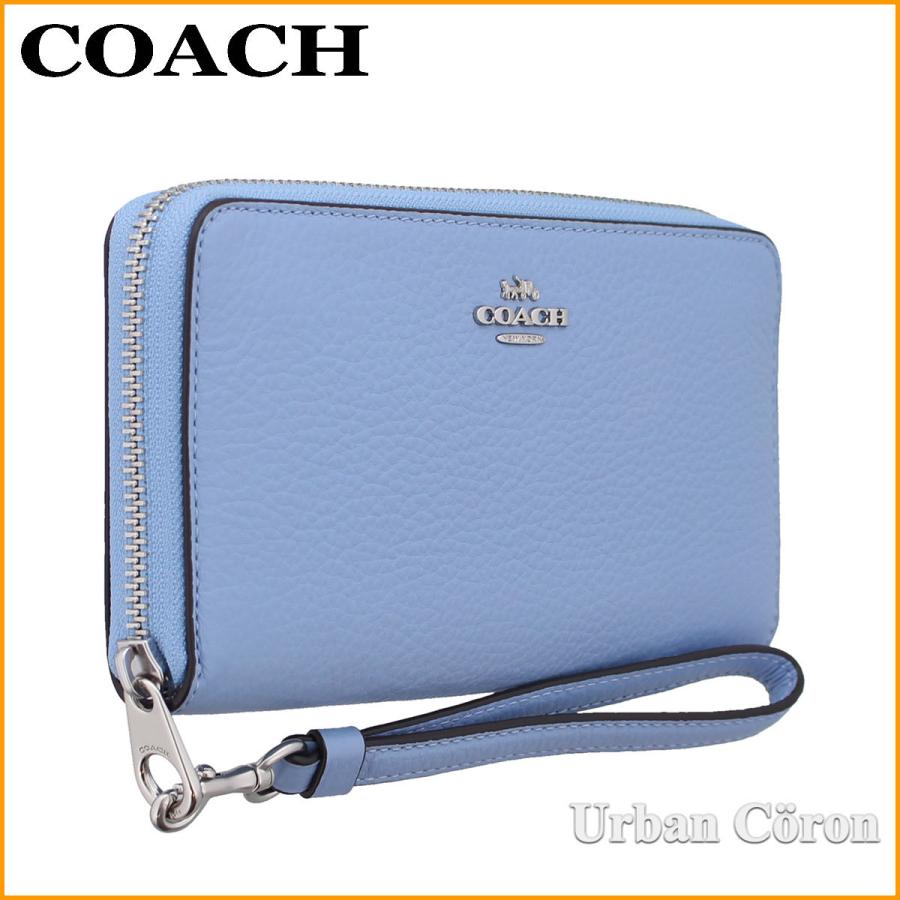 コーチ 財布 長財布 COACH C4451 マーブルブルー ラグジュアリー