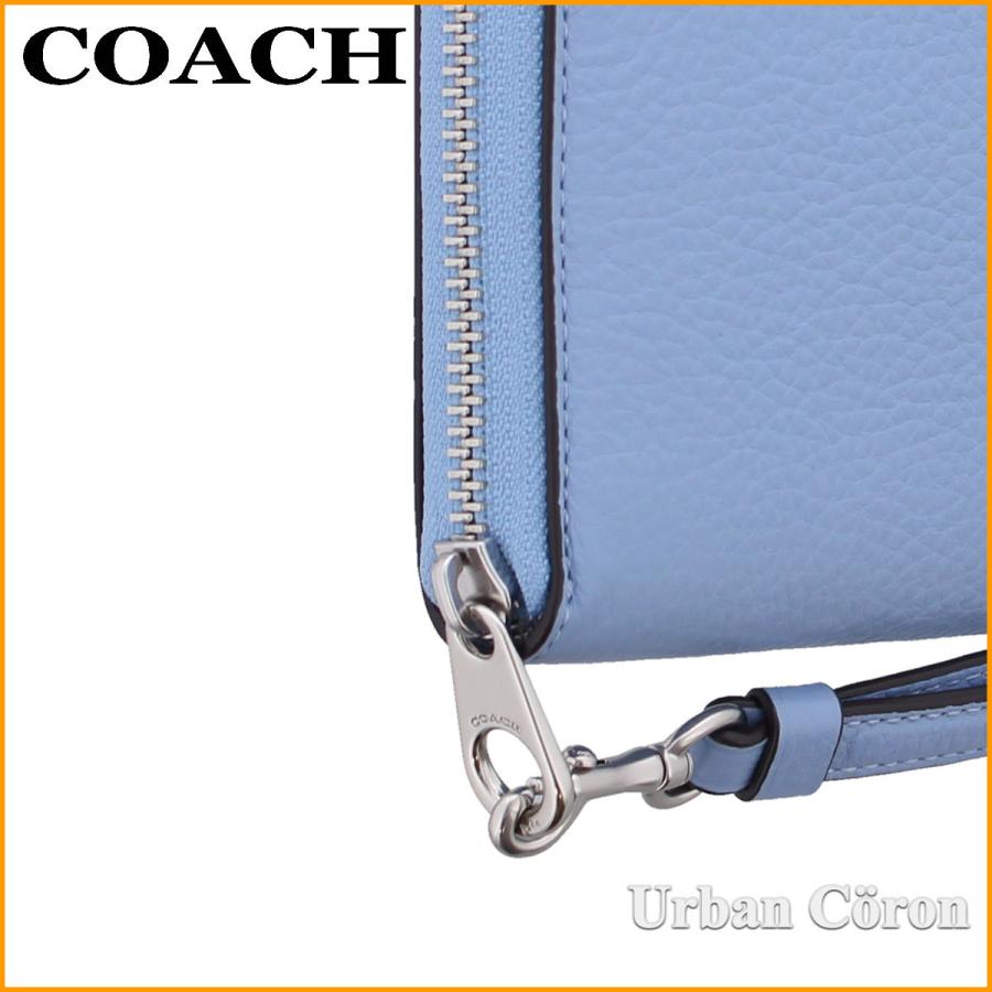 コーチ 財布 長財布 COACH C4451 マーブルブルー ラグジュアリー 